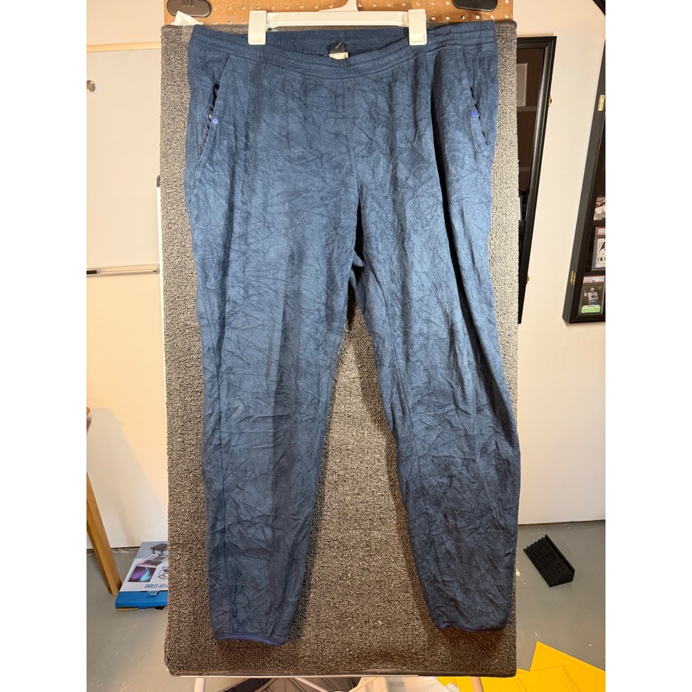 Patagonia Fleece Pants Mens XL Blue Synchilla Made in USA 125